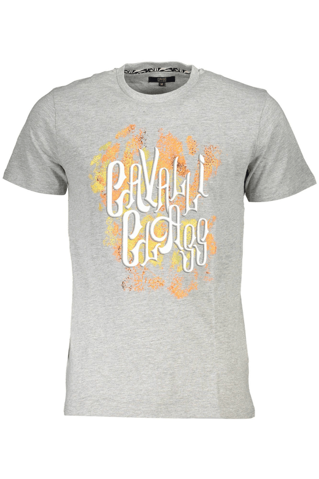 4552CAVALLI CLASS T-SHIRT MANICHE CORTE UOMO GRIGIO