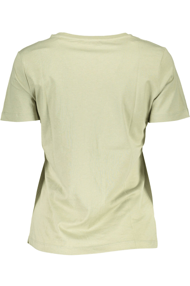 125GUESS JEANS T-SHIRT MANICHE CORTE DONNA VERDE