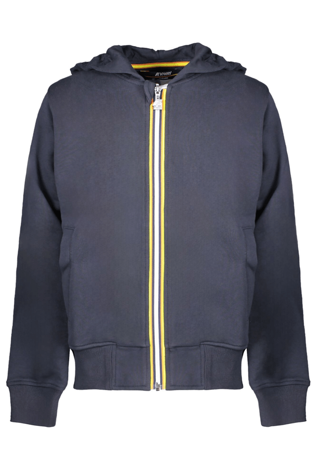 9103K-WAY FELPA CON ZIP BAMBINO BLU
