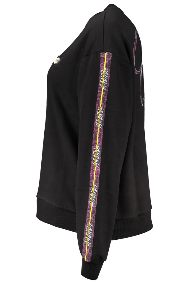 4070CAVALLI CLASS FELPA SENZA ZIP DONNA NERO