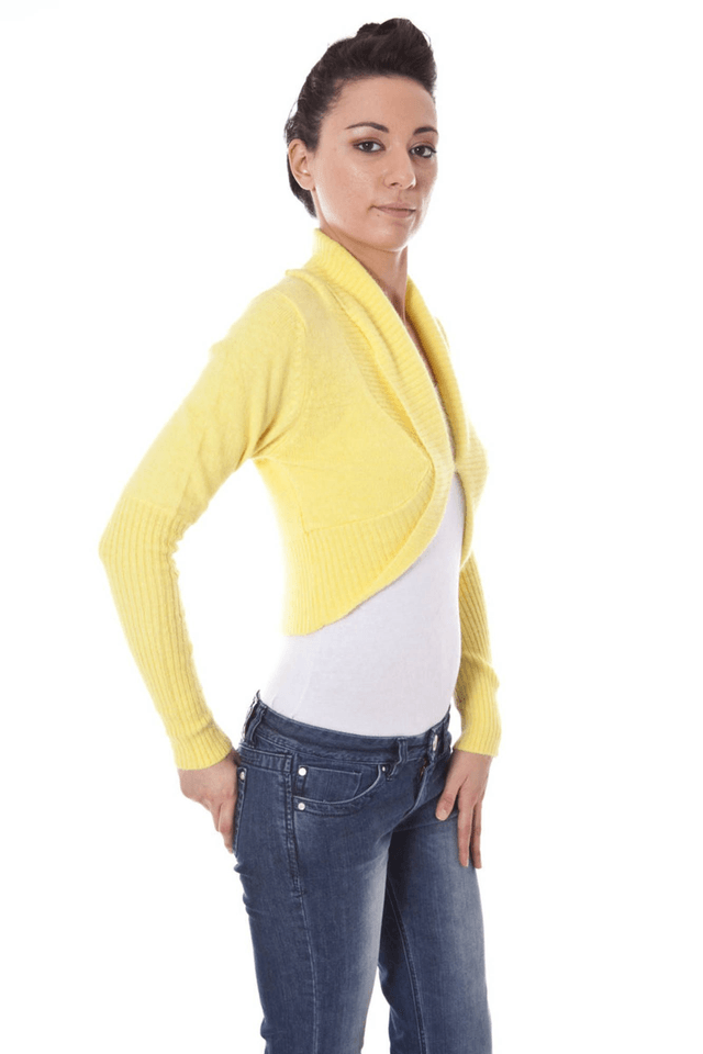 822DATCH COPRISPALLE MANICHE LUNGHE DONNA GIALLO