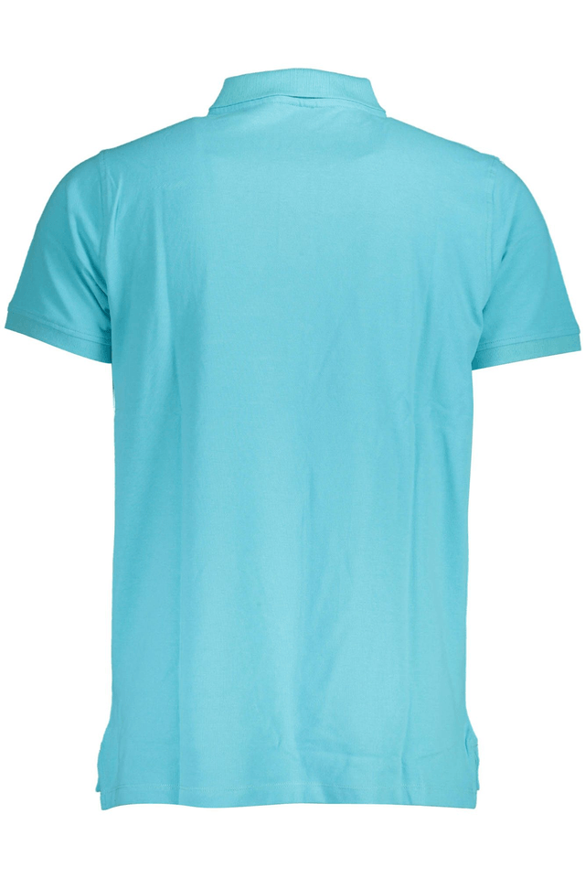 3928NORWAY 1963 POLO MANICHE CORTE UOMO AZZURRO