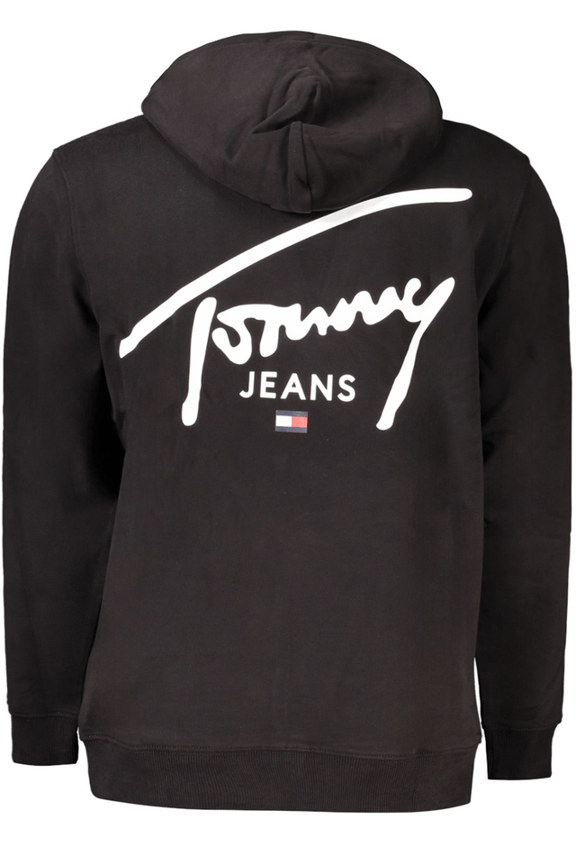 10169TOMMY HILFIGER FELPA SENZA ZIP UOMO NERO