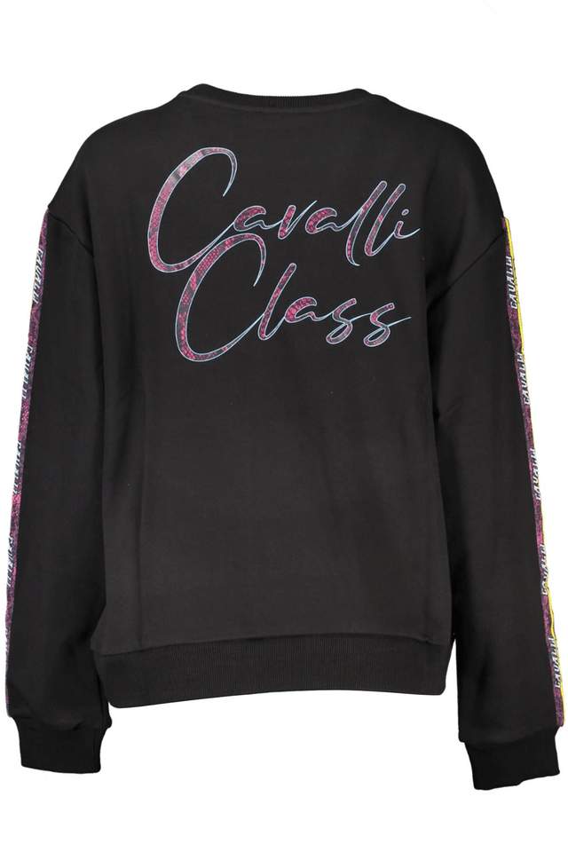4070CAVALLI CLASS FELPA SENZA ZIP DONNA NERO