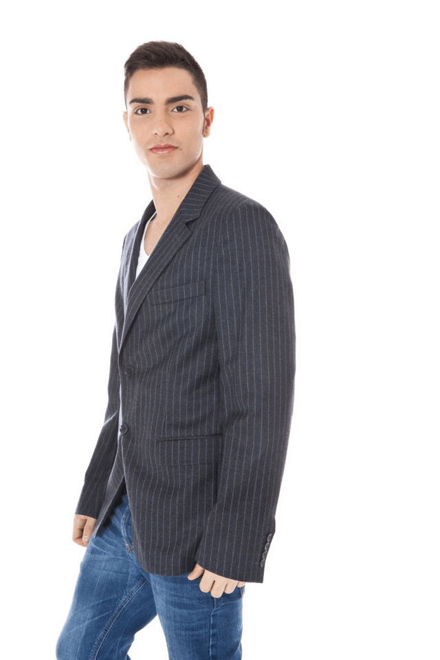 566CALVIN KLEIN GIACCA CLASSICA UOMO GRIGIO
