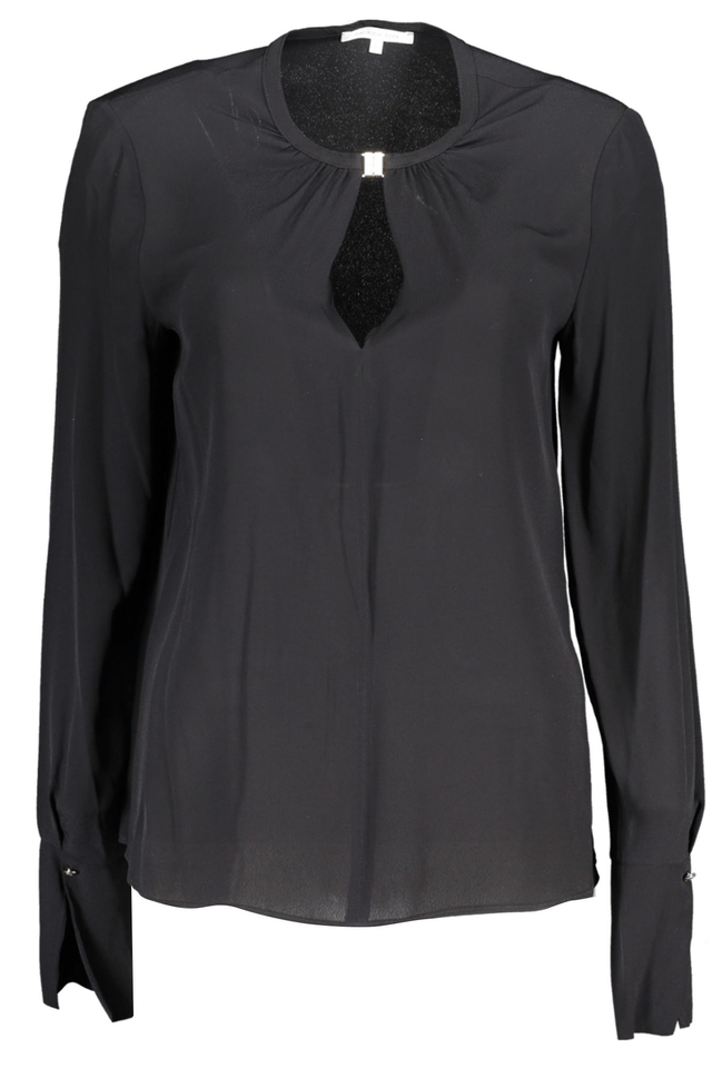 5968PATRIZIA PEPE CAMICIA MANICHE LUNGHE DONNA NERO