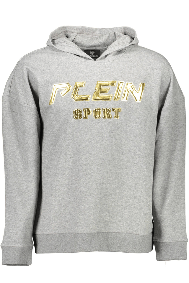 1293PLEIN SPORT FELPA SENZA ZIP UOMO GRIGIO