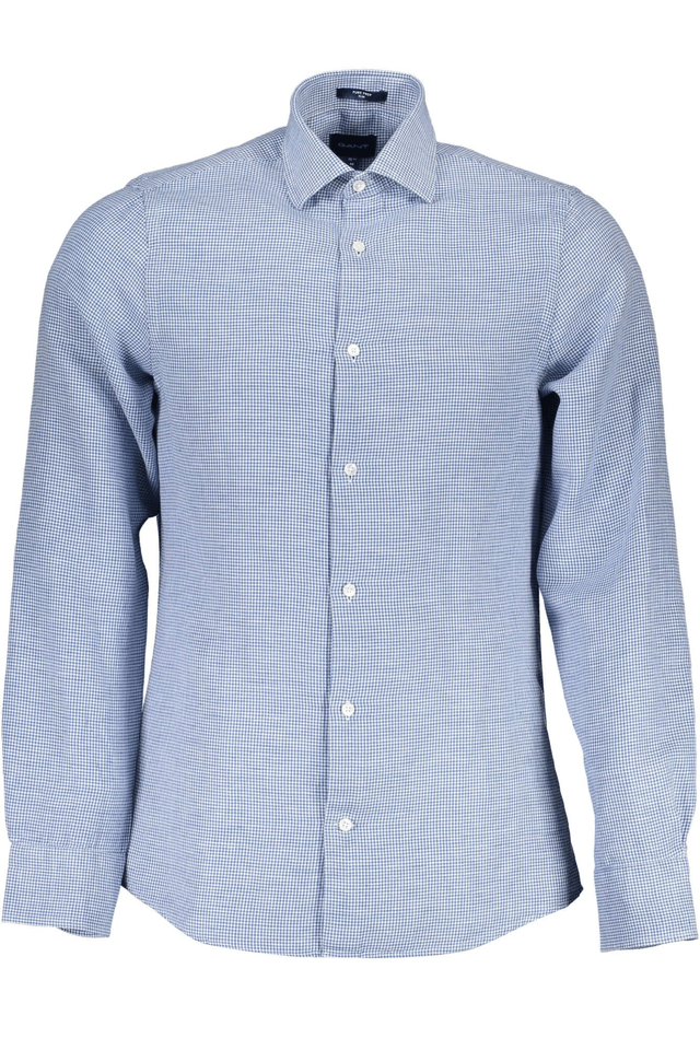 216GANT CAMICIA MANICHE LUNGHE UOMO BLU