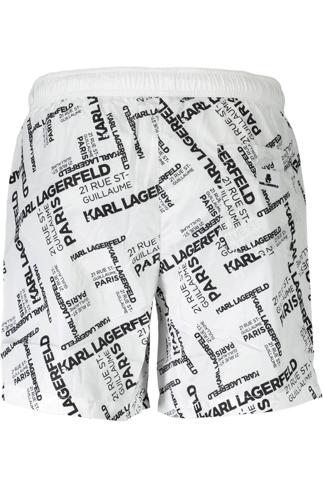 706KARL LAGERFELD BEACHWEAR COSTUME PARTE SOTTO UOMO BIANCO