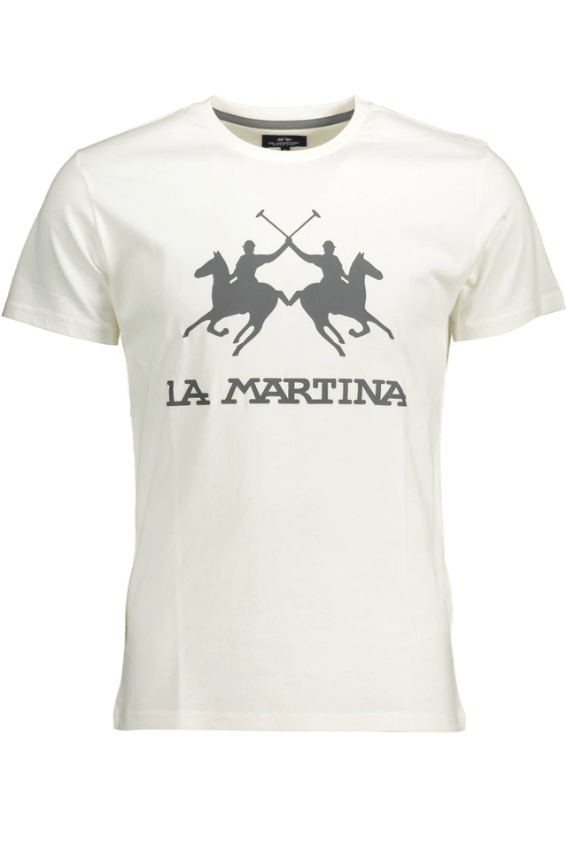 1615LA MARTINA T-SHIRT MANICHE CORTE UOMO BIANCO