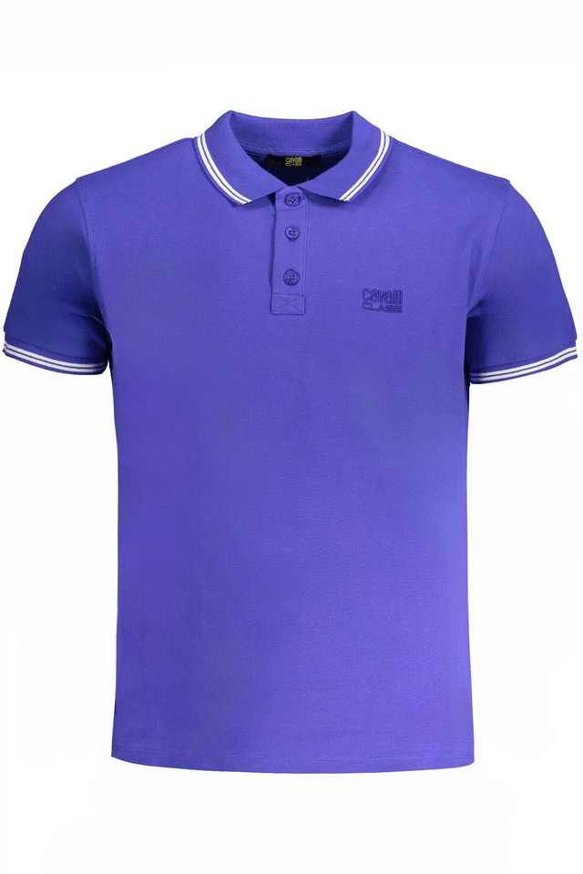 9725CAVALLI CLASS POLO MANICHE CORTE UOMO BLU
