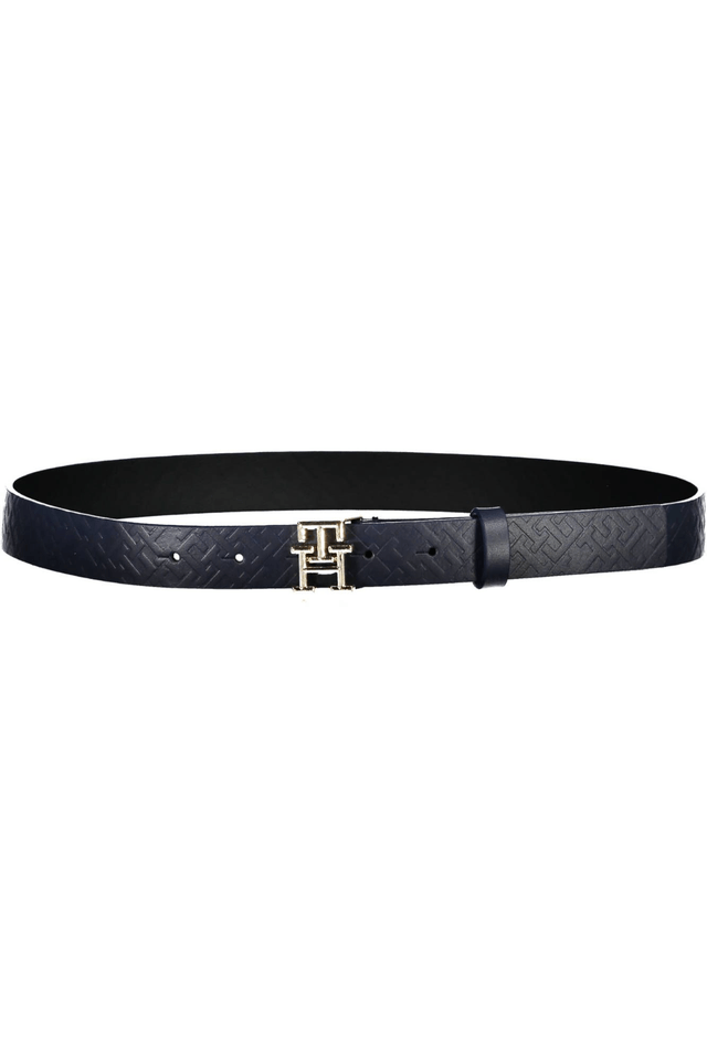 3758TOMMY HILFIGER CINTURA IN PELLE DONNA BLU