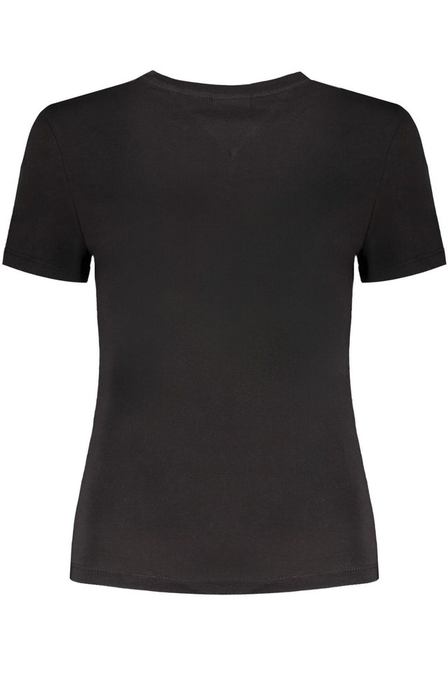 TOMMY HILFIGER T-SHIRT MANICHE CORTE DONNA NERO