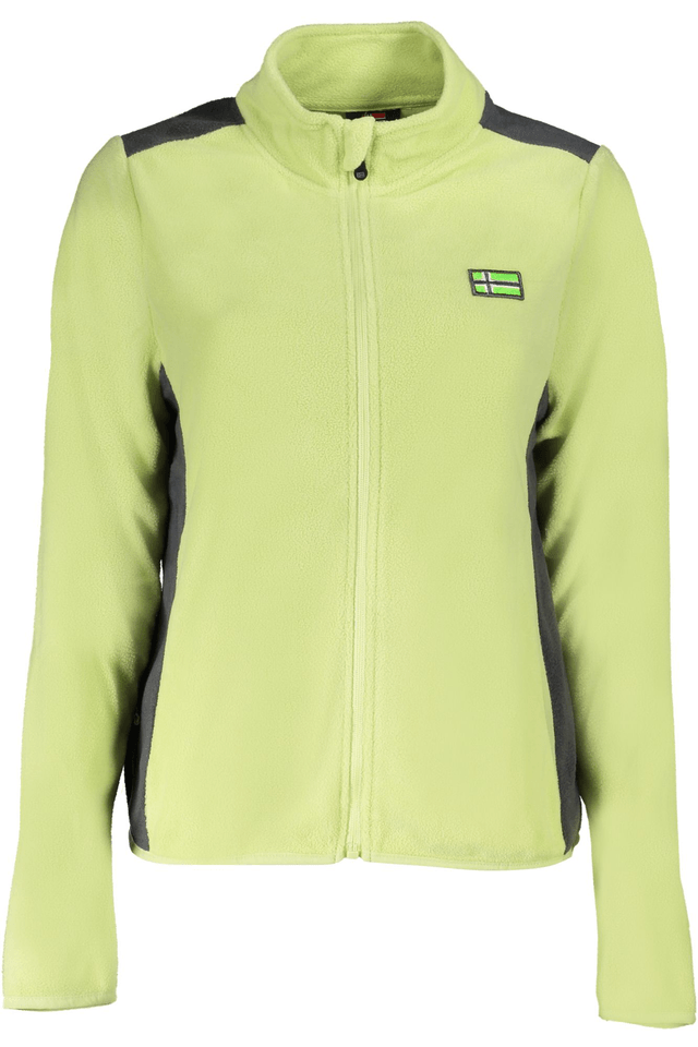 10083NORWAY 1963 FELPA CON ZIP DONNA VERDE