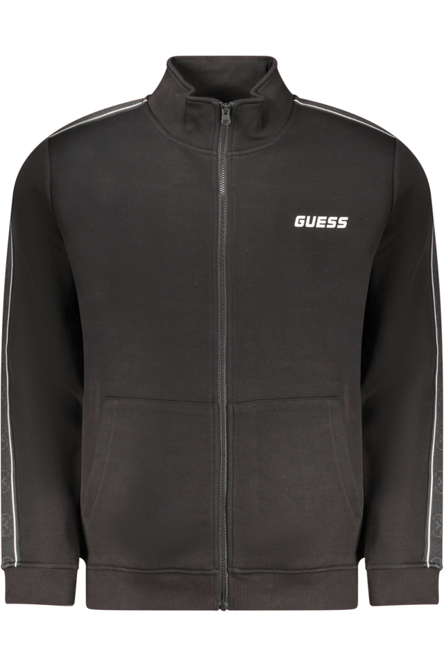 10334GUESS JEANS FELPA CON ZIP UOMO NERO