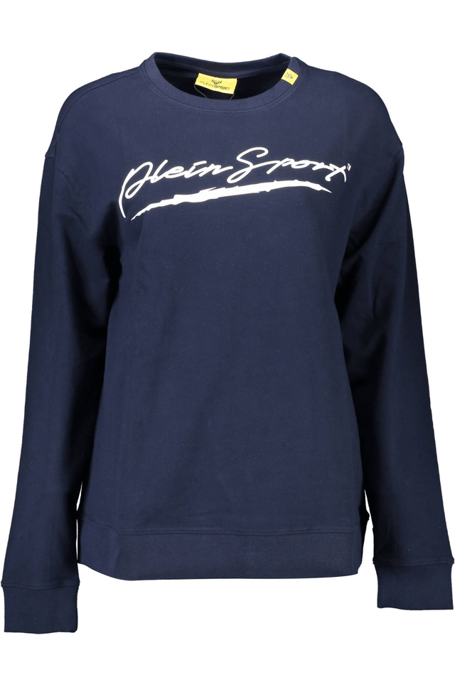 1093PLEIN SPORT FELPA SENZA ZIP DONNA BLU