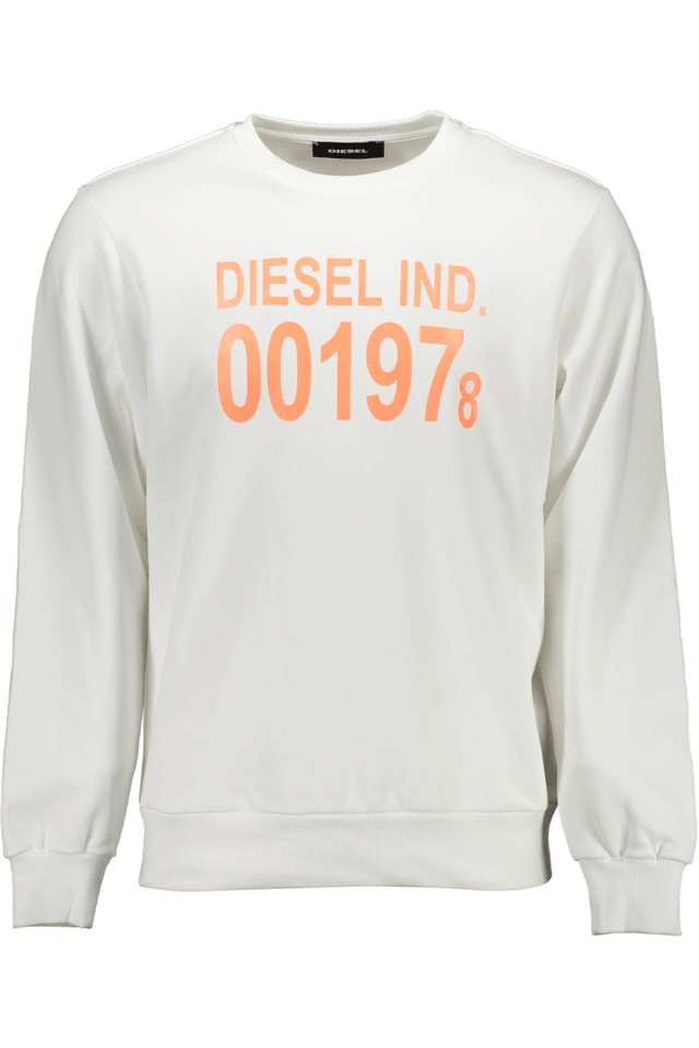 729DIESEL FELPA SENZA ZIP UOMO BIANCO