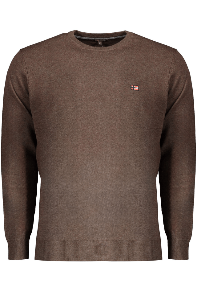 10280NORWAY 1963 MAGLIA UOMO MARRONE