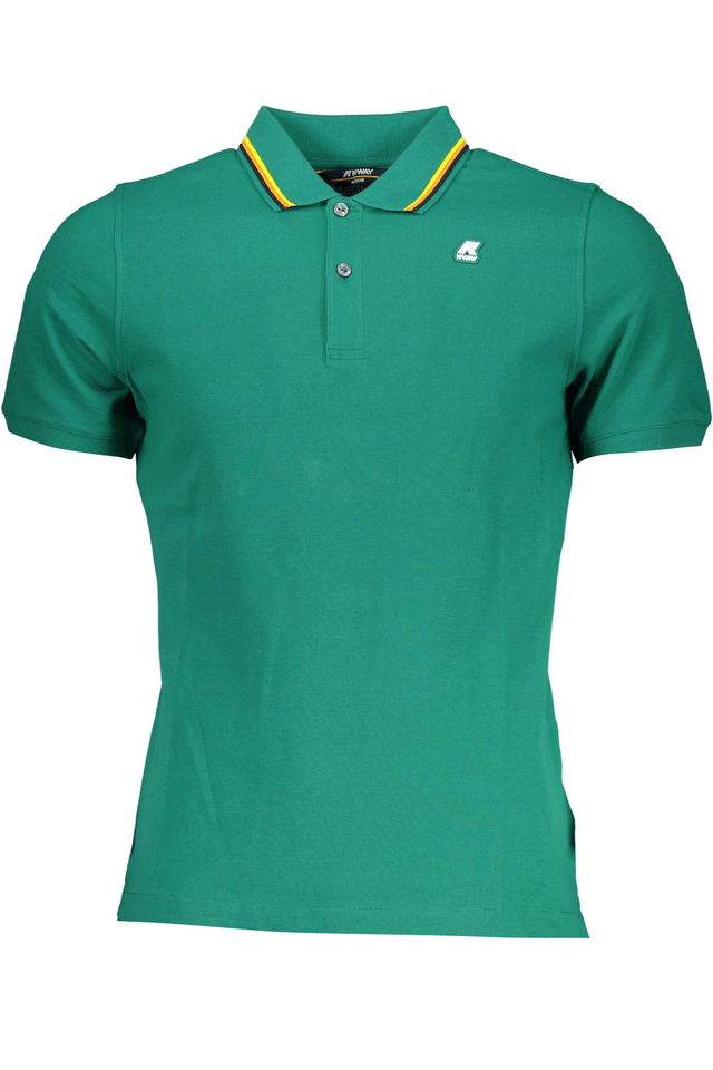 7930K-WAY POLO MANICHE CORTE UOMO VERDE