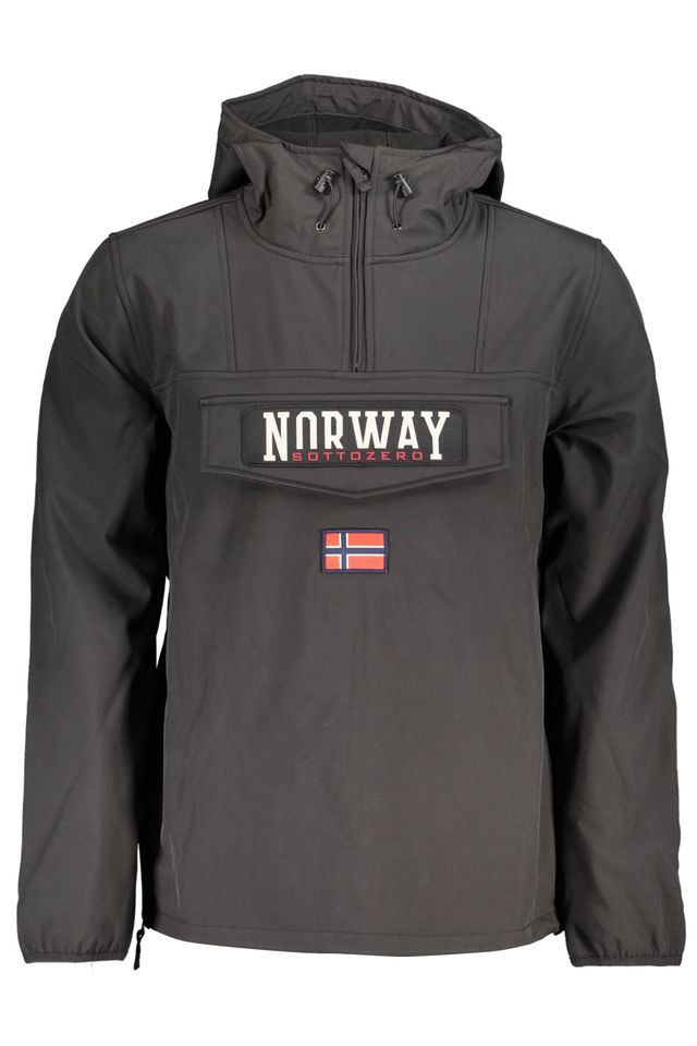 5942NORWAY 1963 GIACCA SPORTIVA UOMO NERO