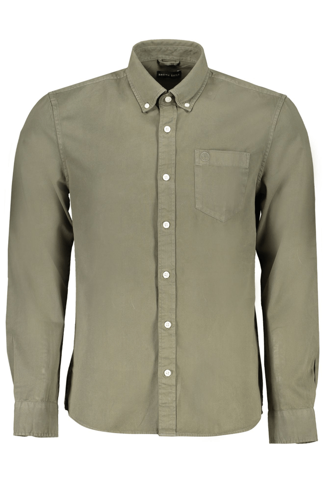8716NORTH SAILS CAMICIA MANICHE LUNGHE UOMO VERDE