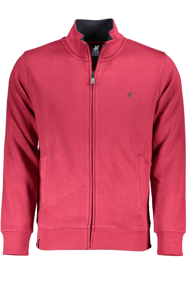 4826U.S. GRAND POLO FELPA CON ZIP UOMO ROSSO