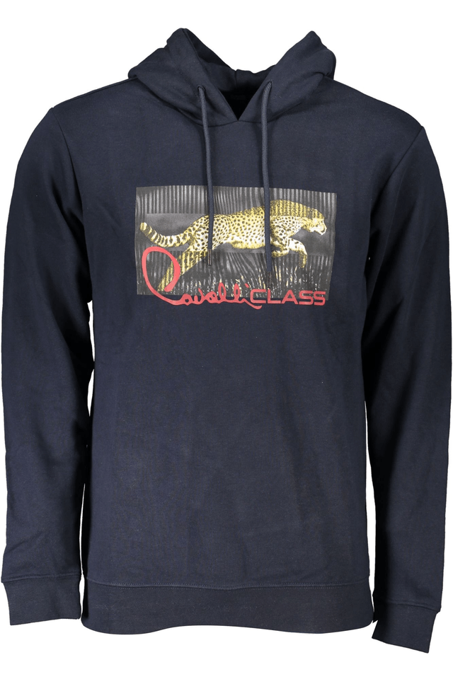 6756CAVALLI CLASS FELPA SENZA ZIP UOMO BLU