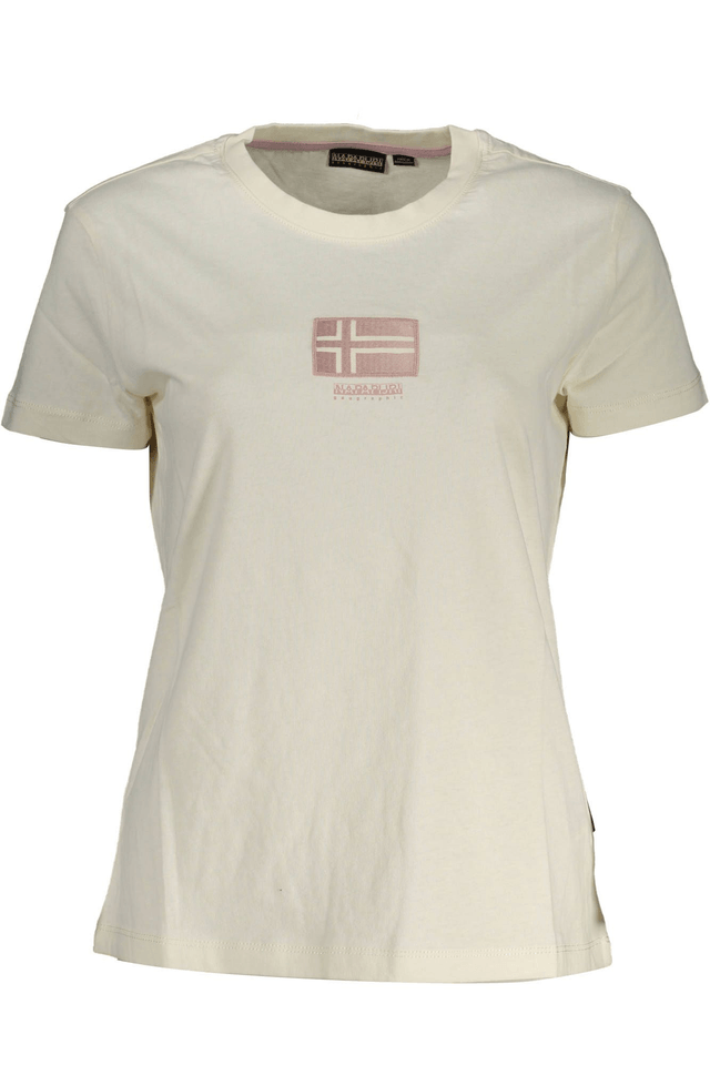 3441NAPAPIJRI T-SHIRT MANICHE CORTE DONNA BIANCO