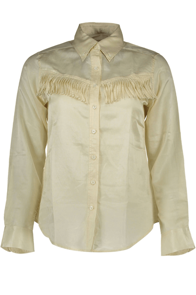 188GANT CAMICIA MANICHE LUNGHE DONNA BEIGE