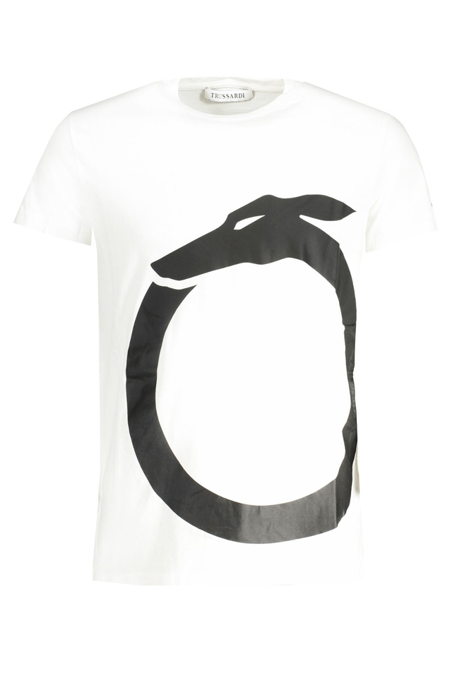 8898TRUSSARDI T-SHIRT MANICHE CORTE UOMO BIANCO