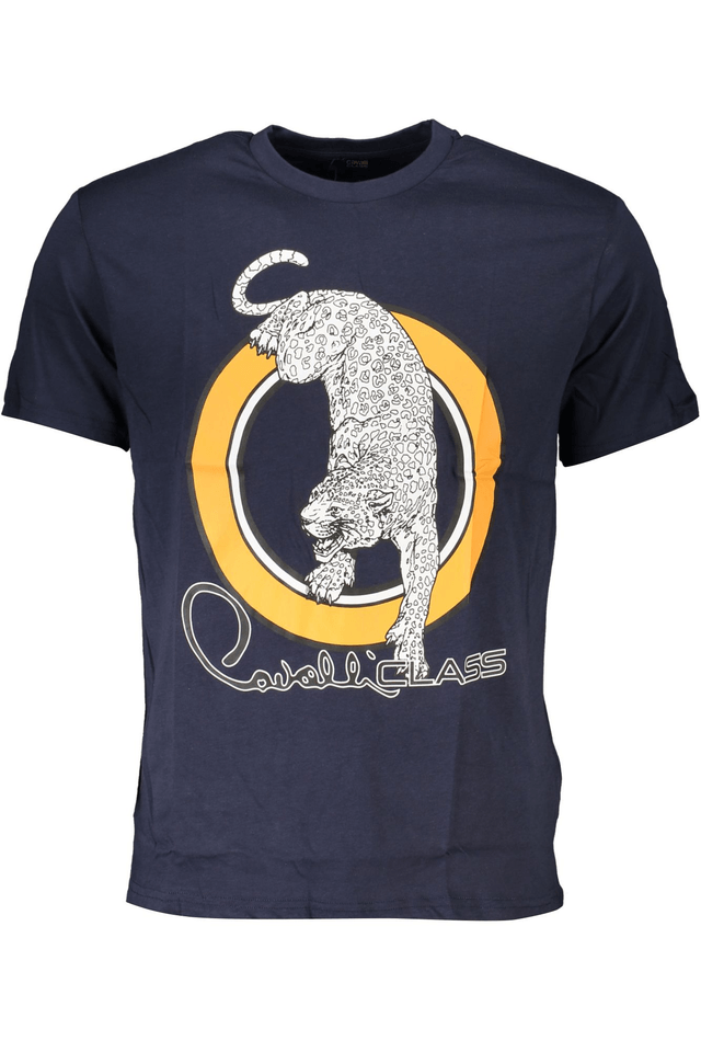 6759CAVALLI CLASS T-SHIRT MANICHE CORTE UOMO BLU