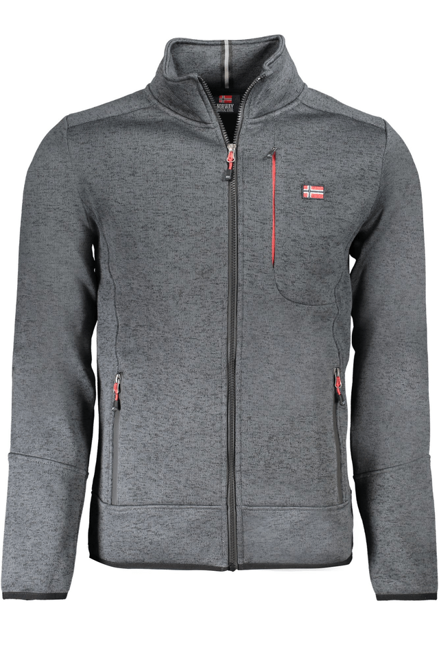 10147NORWAY 1963 FELPA CON ZIP UOMO GRIGIO