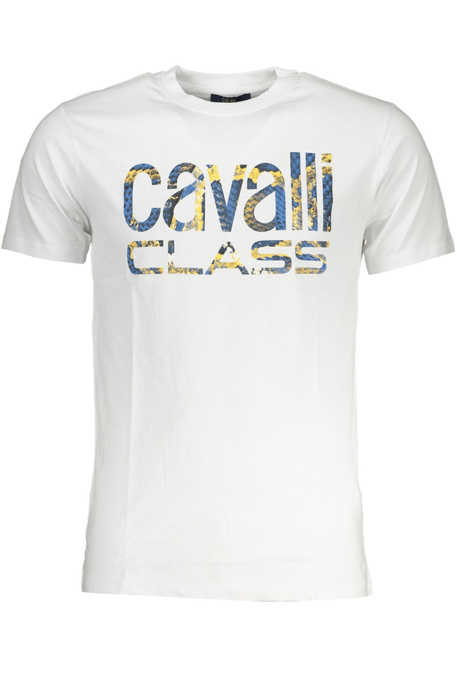 7830CAVALLI CLASS T-SHIRT MANICHE CORTE UOMO BIANCO