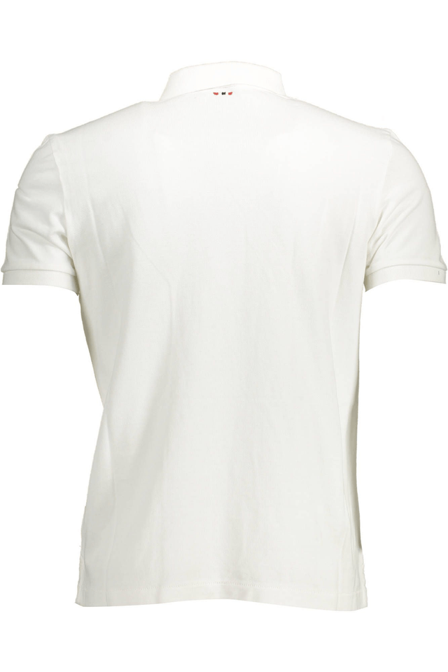 1730NAPAPIJRI POLO MANICHE CORTE UOMO BIANCO