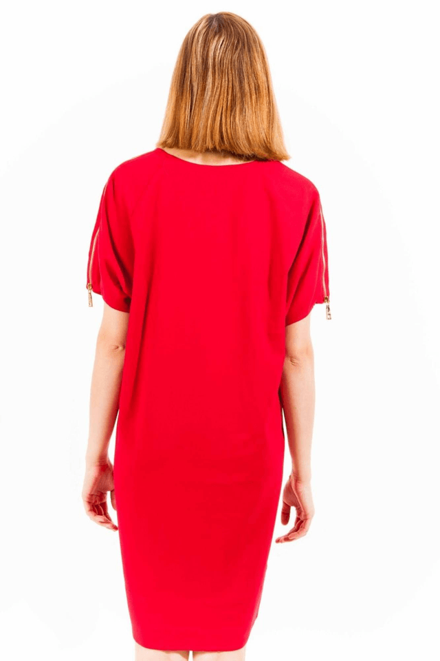 529LOVE MOSCHINO ABITO CORTO DONNA ROSSO