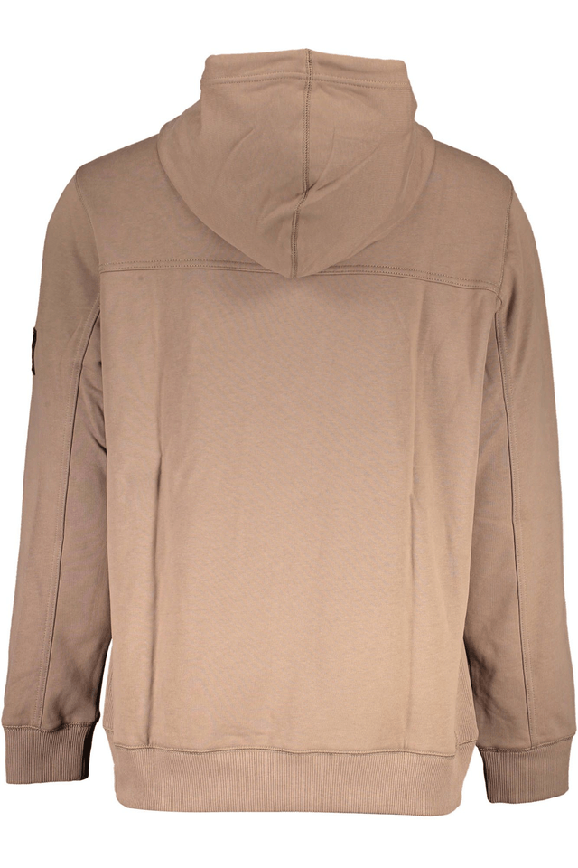 2792CALVIN KLEIN FELPA SENZA ZIP UOMO MARRONE