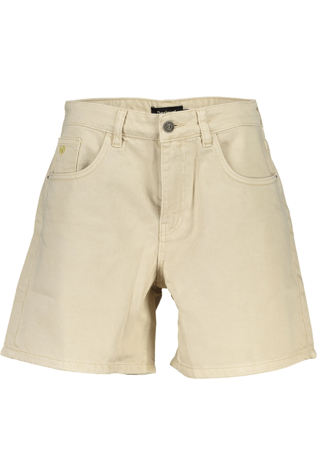 8200DESIGUAL JEANS SHORT DONNA BEIGE
