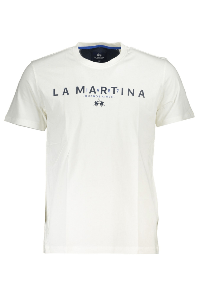 4860LA MARTINA T-SHIRT MANICHE CORTE UOMO BIANCO