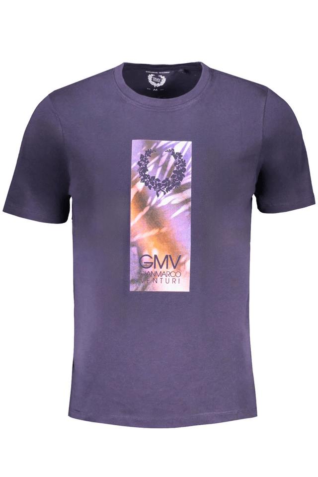 9568GIAN MARCO VENTURI T-SHIRT MANICHE CORTE UOMO BLU