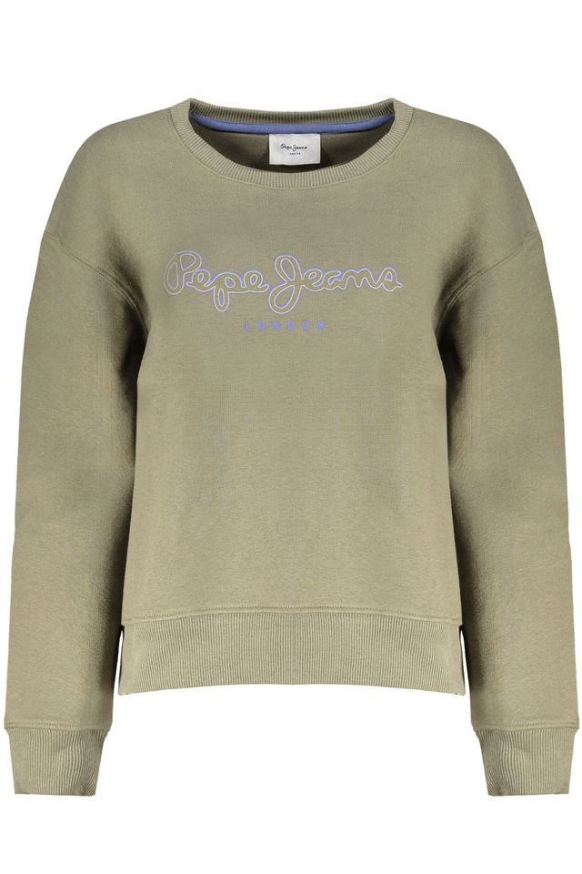 10540PEPE JEANS FELPA SENZA ZIP DONNA VERDE