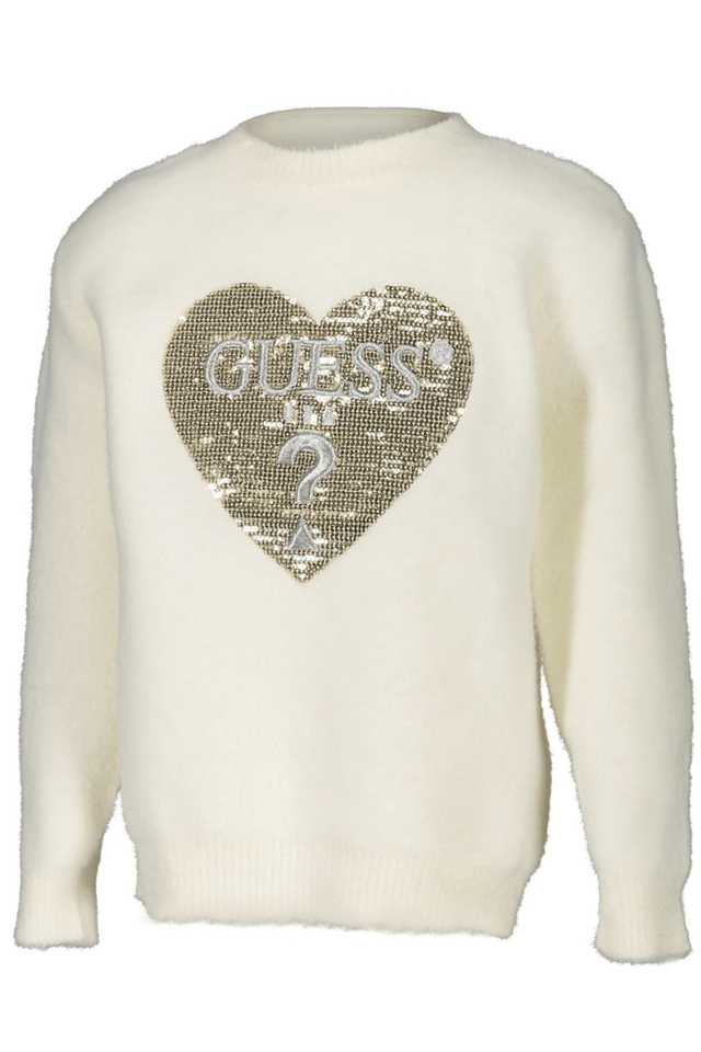 8109GUESS JEANS MAGLIONE BAMBINA BIANCO