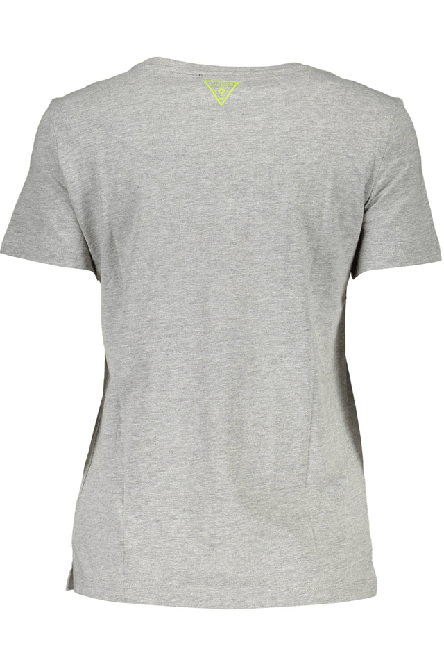 122GUESS JEANS T-SHIRT MANICHE CORTE DONNA GRIGIO