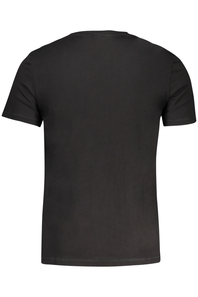 10606GUESS JEANS T-SHIRT MANICHE CORTE UOMO NERO