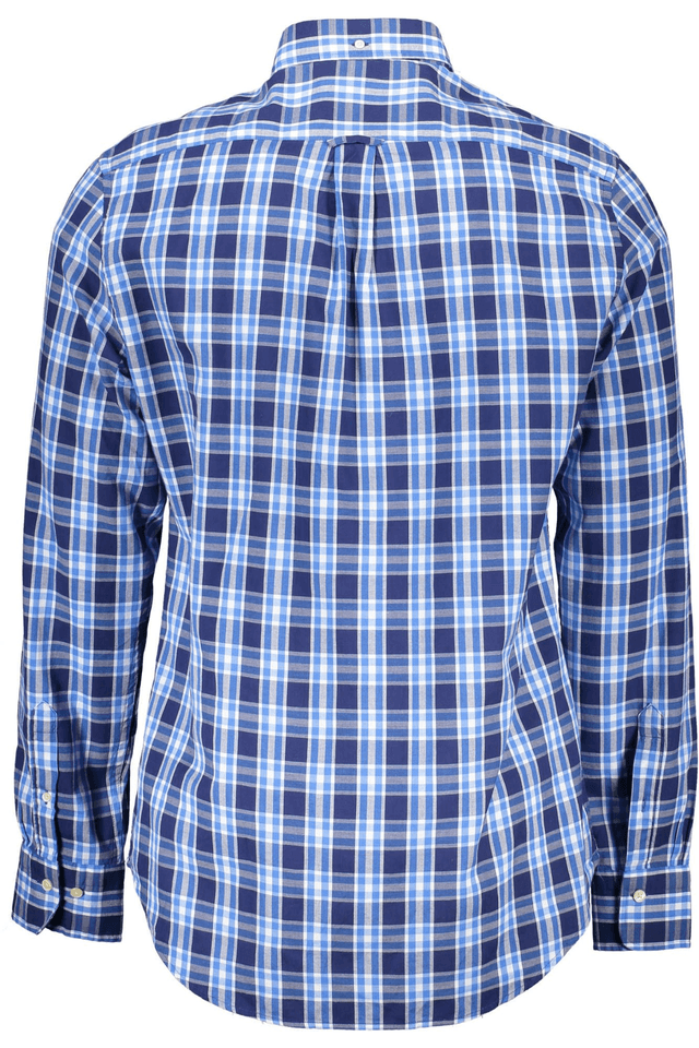 874GANT CAMICIA MANICHE LUNGHE UOMO BLU