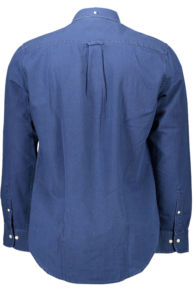 1163GANT CAMICIA MANICHE LUNGHE UOMO BLU