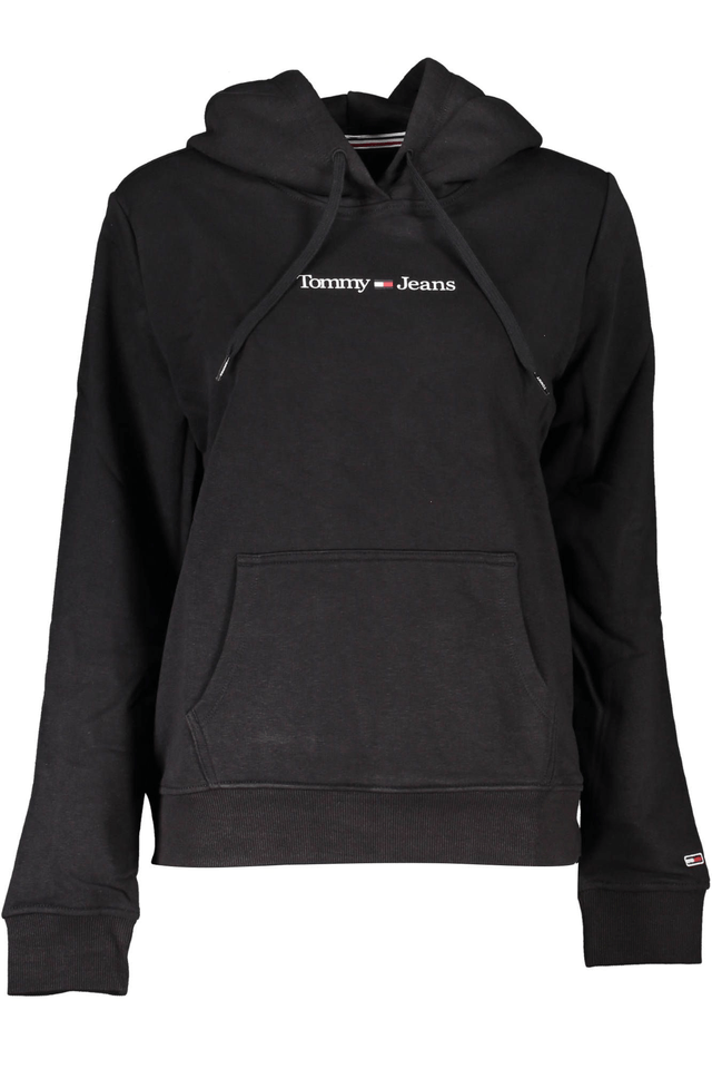 3107TOMMY HILFIGER FELPA SENZA ZIP DONNA NERO