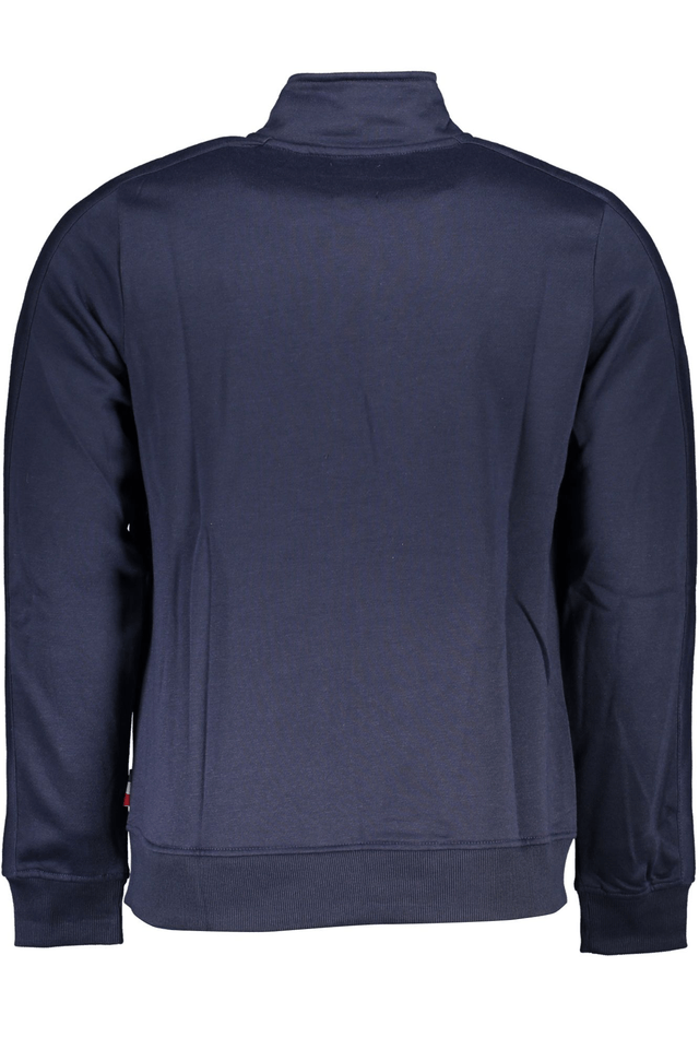 6162GIAN MARCO VENTURI FELPA CON ZIP UOMO BLU