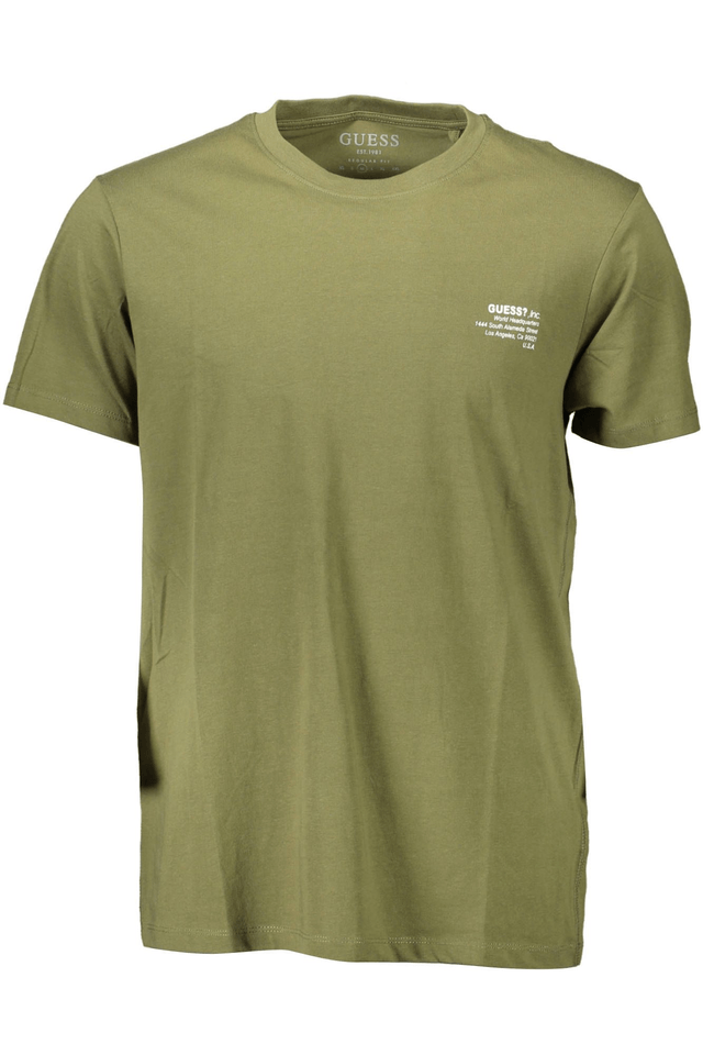 632GUESS JEANS T-SHIRT MANICHE CORTE UOMO VERDE