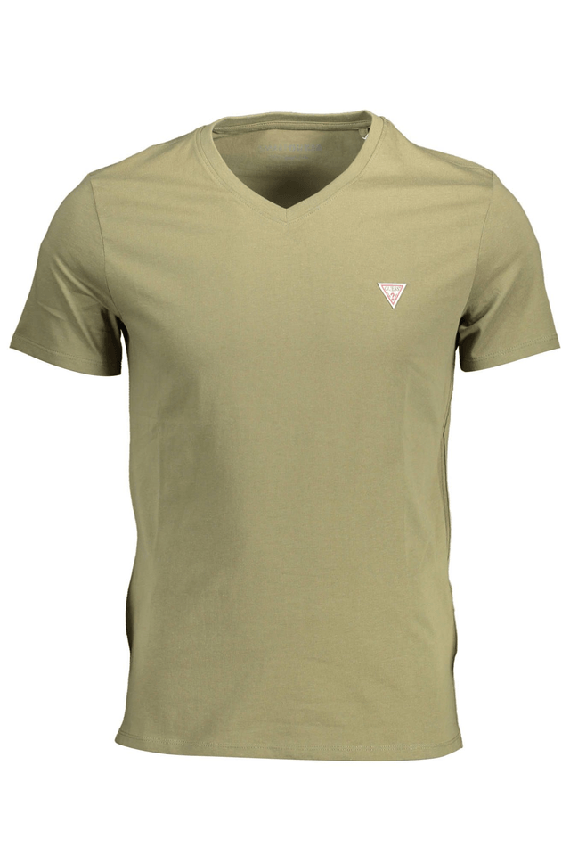 1442GUESS JEANS T-SHIRT MANICHE CORTE UOMO VERDE