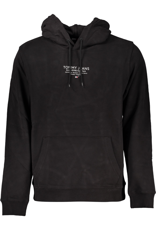 7208TOMMY HILFIGER FELPA SENZA ZIP UOMO NERO